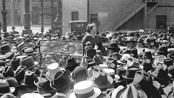 Emma Goldman, New York, Union Square, 1916